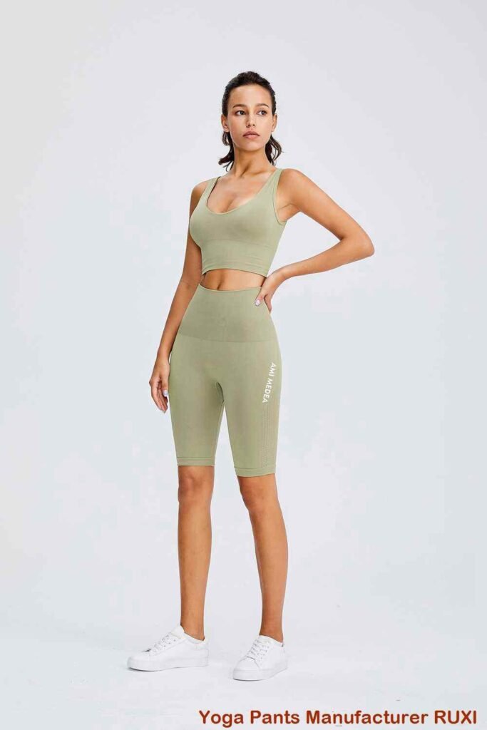 roze tajice za vježbanje RUXI